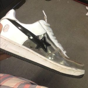 see through bape shoes